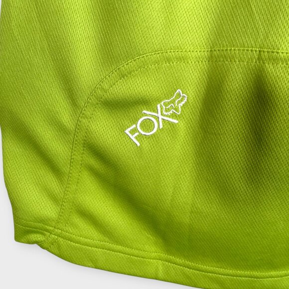 FOX Racing Jersey Woman's XL Green Breathable Back Pocket Cycling Performance - Picture 6 of 10